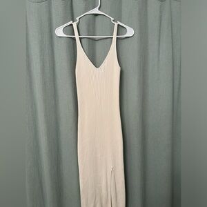 White/cream Abercrombie midi sweater dress size small